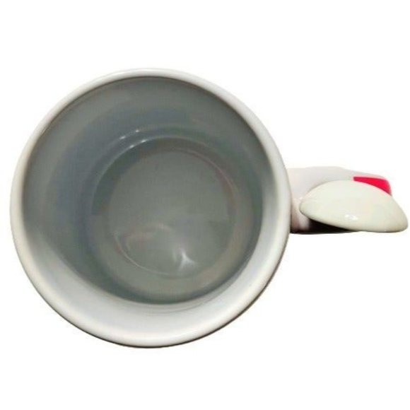 Souvenir I Love New York Pink Ceramic Coffee Mug with Spoon All Over Print - Picture 4 of 6